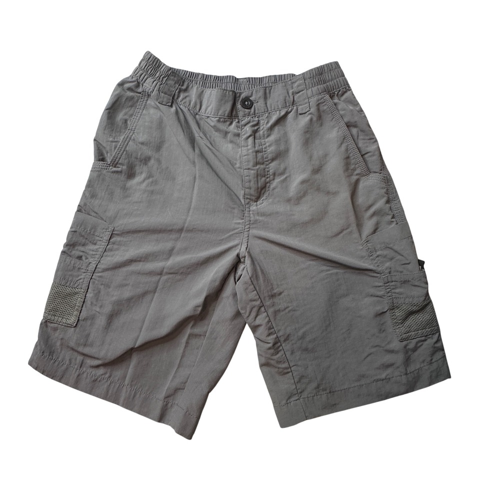 Magellan Outdoors Shorts Boys M 10-12 Gray Fish Gear Cargo Water Repellent Nylon
